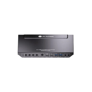 Premium 4×1 4K USB-C & HDMI KVM Switch w/ USB 3.0, Supports 60W Charging for Laptop, 1080P@240/165hz & 2560×1440@144/120hz, Ideal for Home Office & Gaming