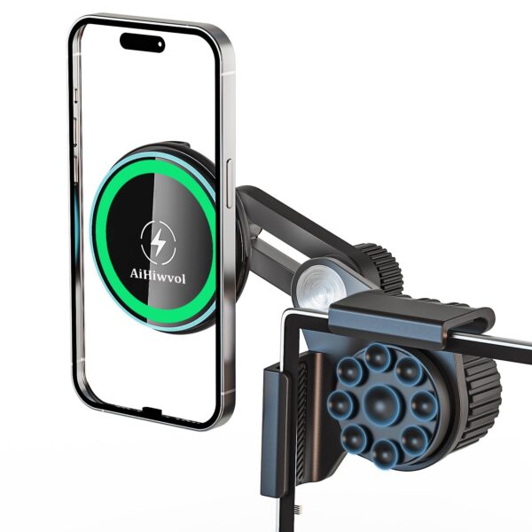 Tesla MagSafe Phone Mount – Strong Suction, No Glue, Adjustable Holder for Model Y/3 - Image 3