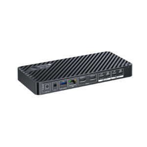New USB-C KVM Switch Docking Station for 2 Laptops & 4K Dual Monitor, 11-in-1 Design (100W PD), 1G Ethernet Port, EDID Emulation