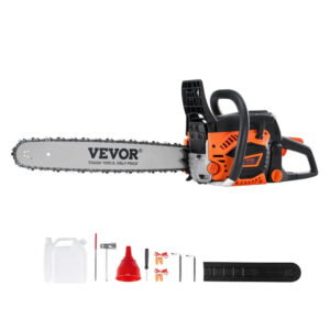 VEVOR 58 cc Gasoline Chainsaw – 20″ Gas Powered Wood Cutting Saw