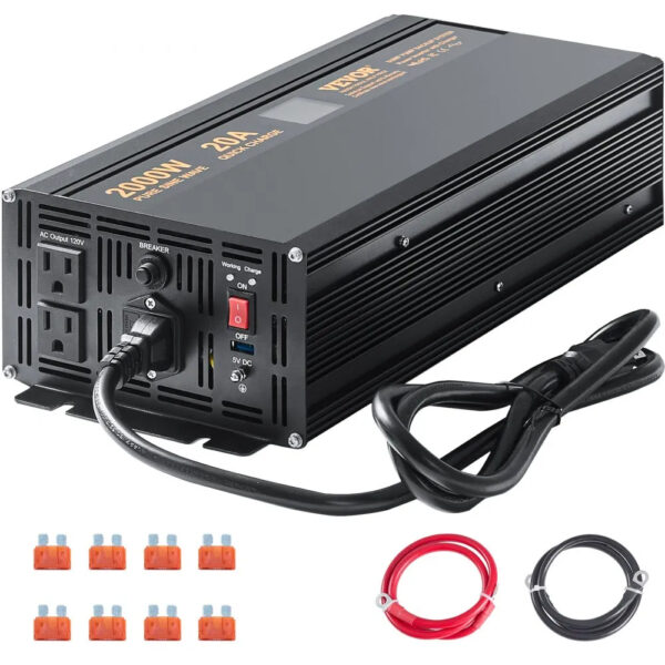 VEVOR Offer 2000W Sump Pump Battery Backup System – LCD Auto-Switch Inverter – KICKBACKLY