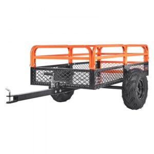 VEVOR Offer ATV Dump Trailer – 1500 lb, 15 cu ft Steel Garden Cart-KACKBACKLY